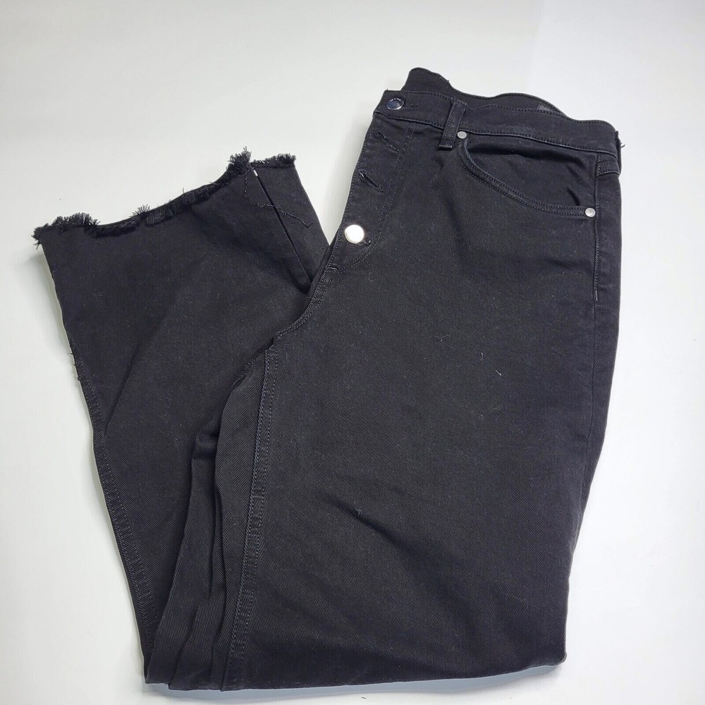 Rag & Bone Men's Black Denim Slim Straight Button Fly Jeans 31x27 *DIY*